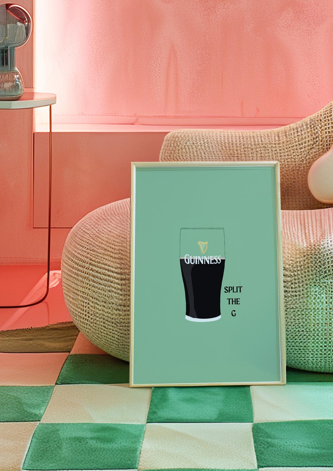 Split The G Pub Irish Prints Wall Prints Art Prints Wall Art Funny Colourful Home Bedroom Kitchen Living Room Aesthetic Poster A3 A4 - Image 2
