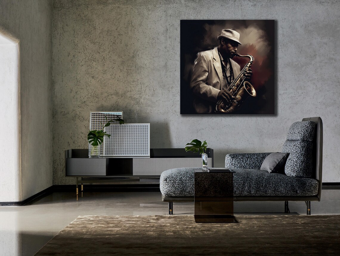 Saxophone Music Wall Art, Jazz Instrument Poster - Image 3
