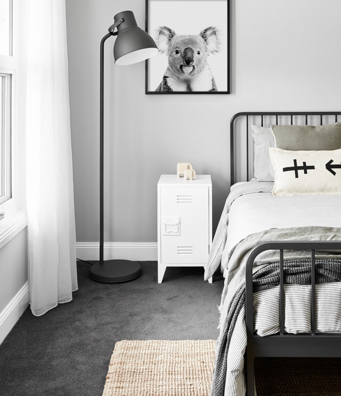 Black and White Koala Art Print, Nursery Decor - Image 2
