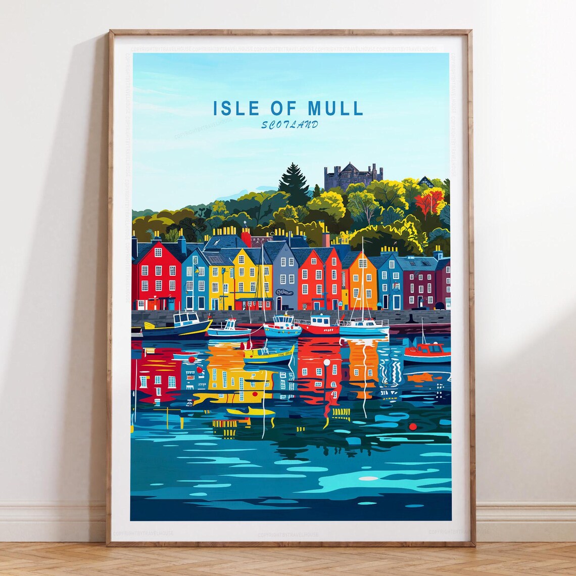 Isle Of Mull Scotland Minimalist Travel Poster