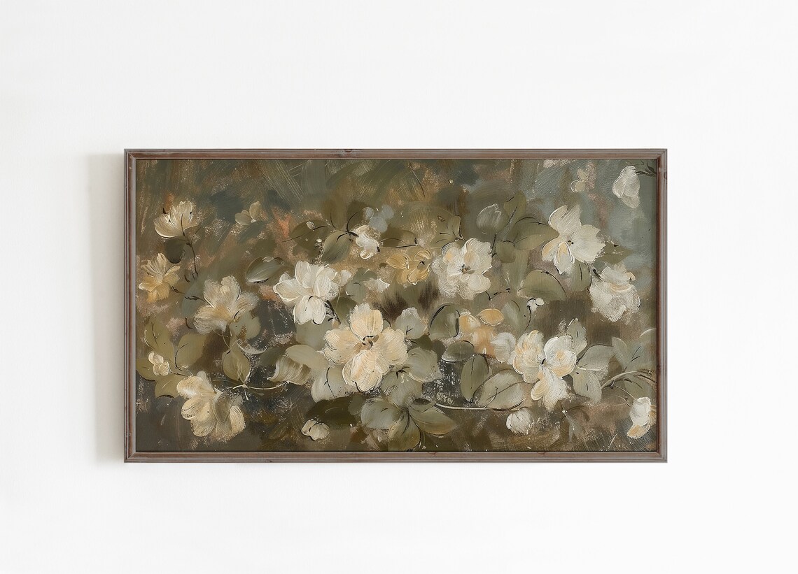 Floral Spring Frame TV Art, Fall Flowers Poster - Image 4