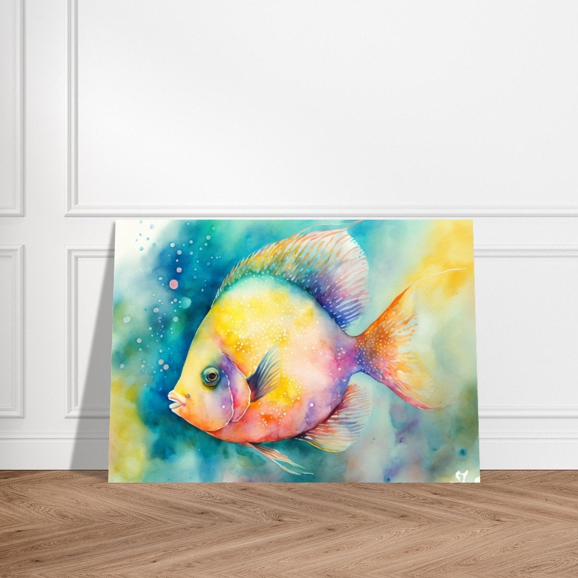 Tropical Fish Watercolor Art Print - Image 4