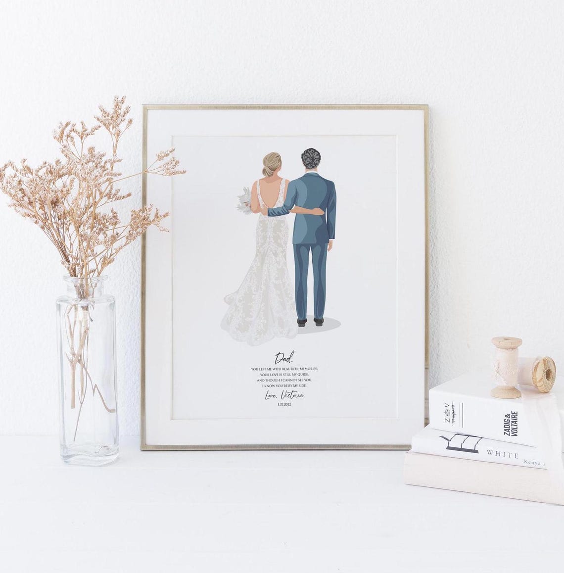 Father of the Bride Humorous Dad Gift Wedding Illustration Poster - Image 6
