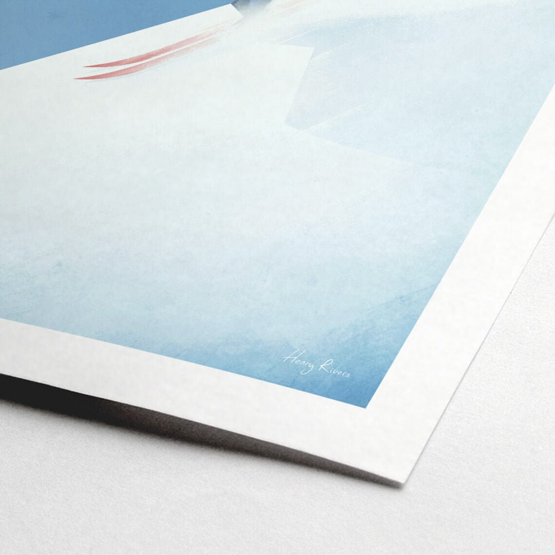 Henry Rivers Ski Print, Skiing Wall Art Poster - Image 2