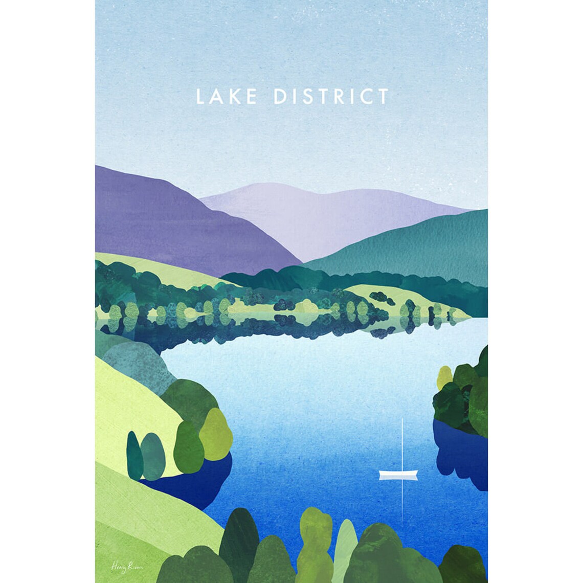 Lake District Windermere Poster, Henry Rivers - Image 2
