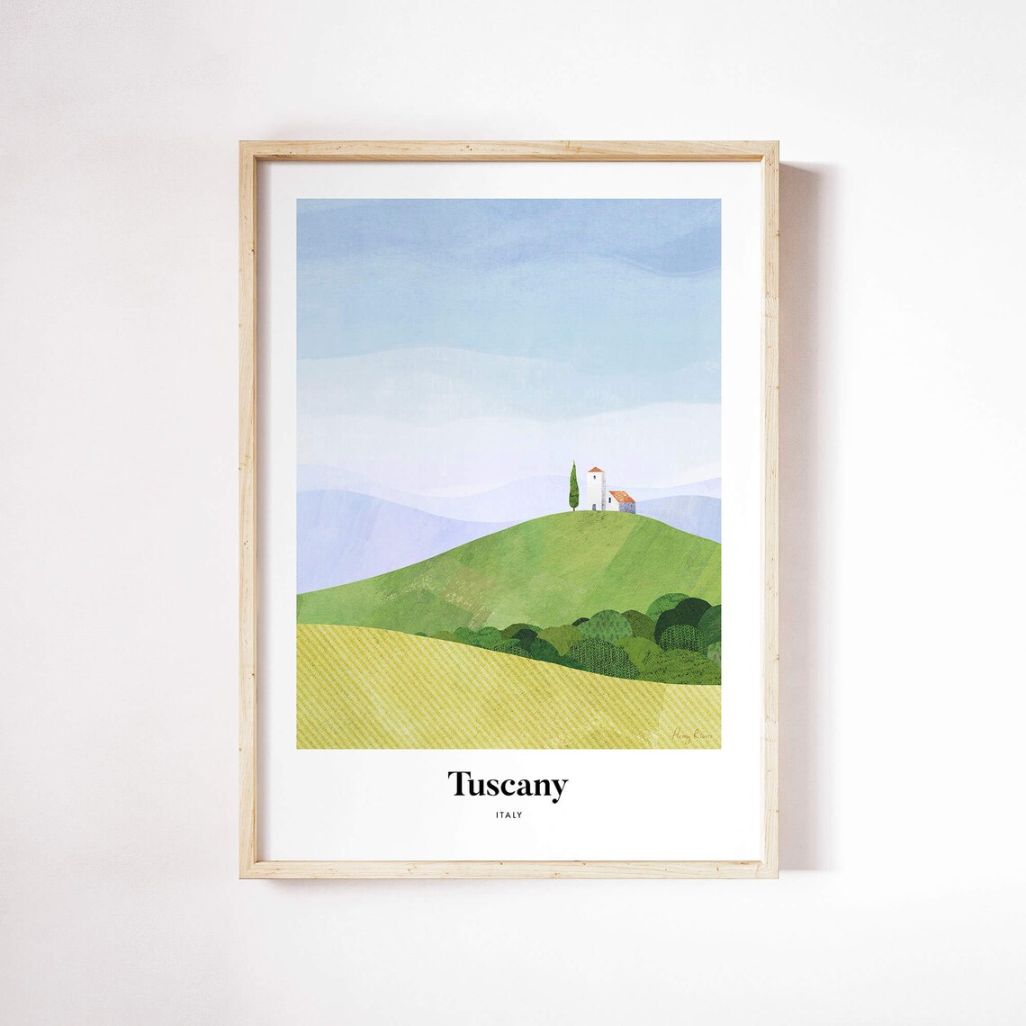 Tuscany Travel Poster, Henry Rivers Art Print