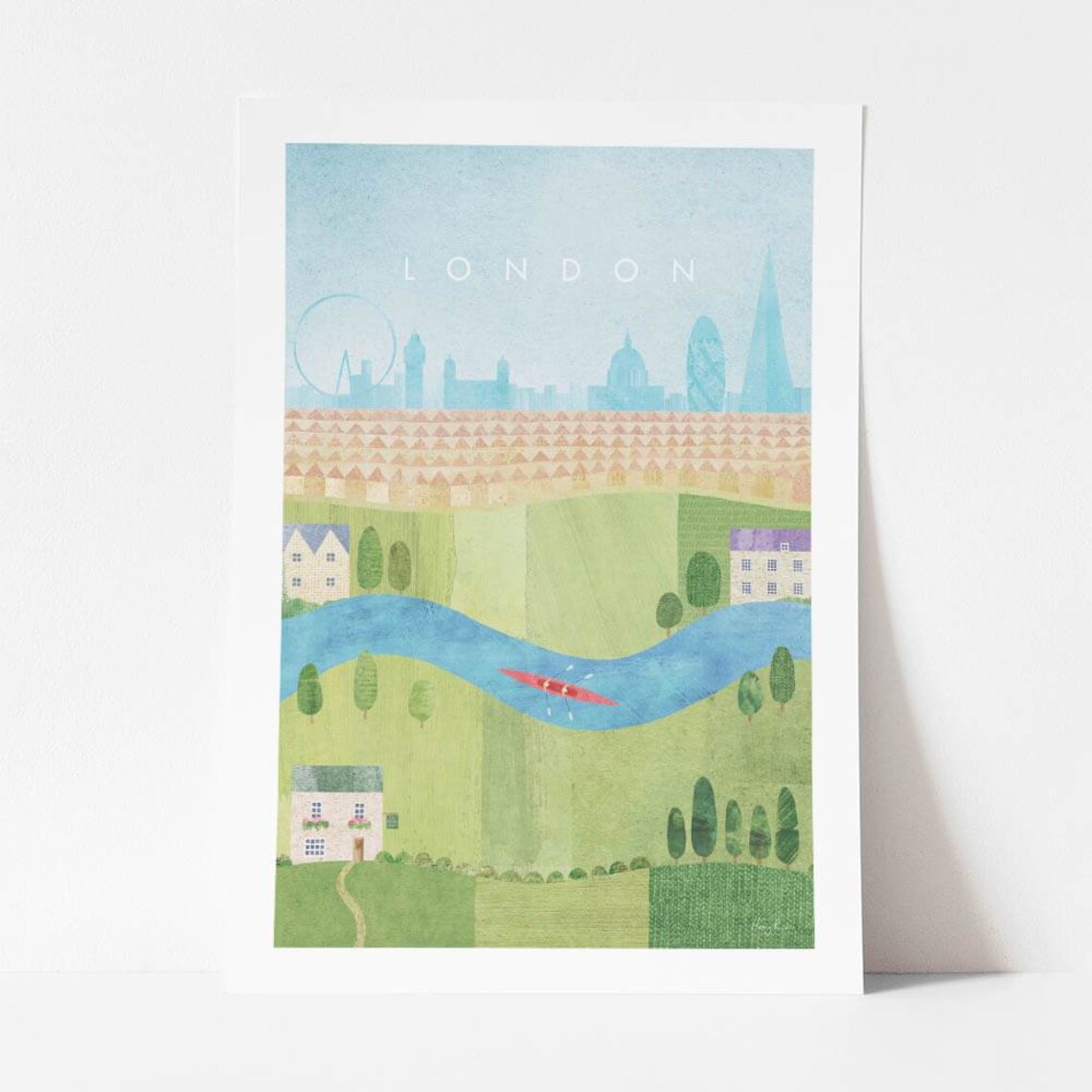 London Vintage Travel Poster, Minimalist Retro Art Print - Image 4