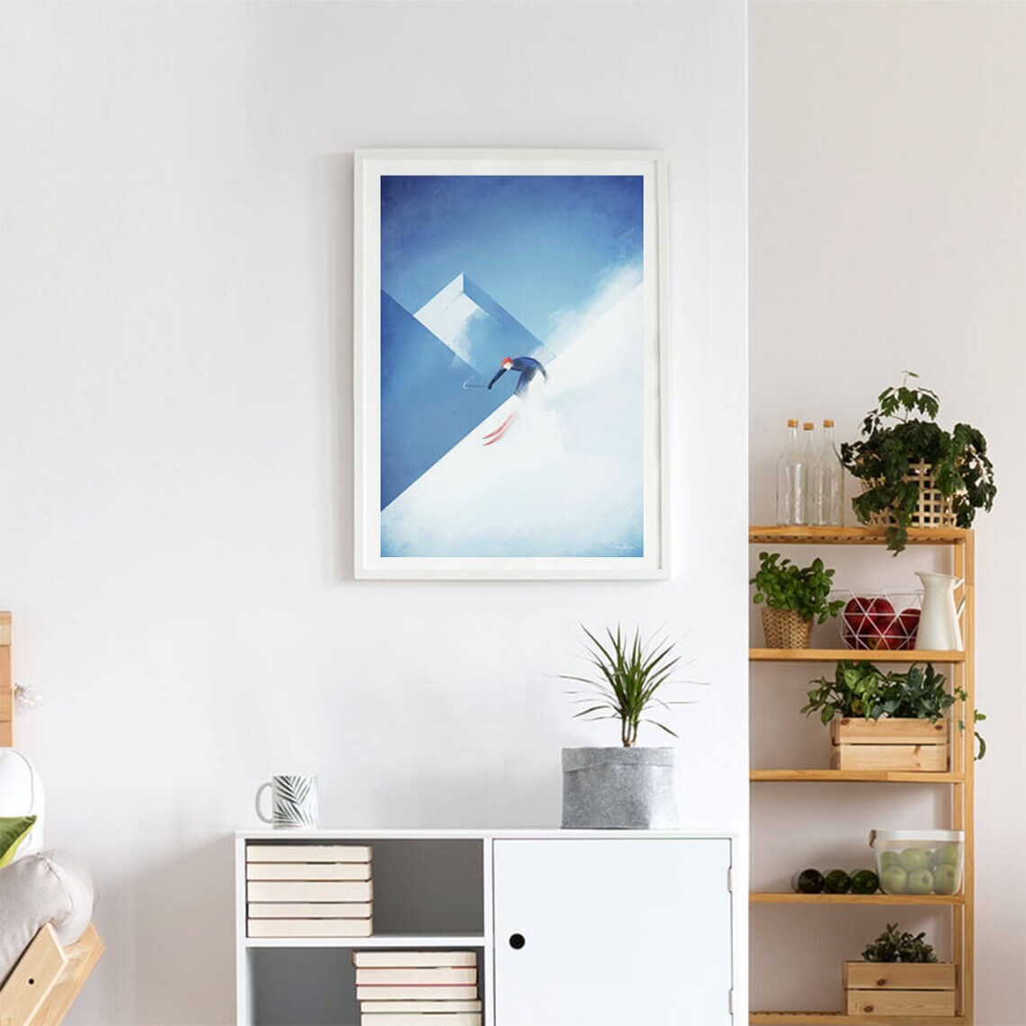 Henry Rivers Ski Print, Skiing Wall Art Poster - Image 4