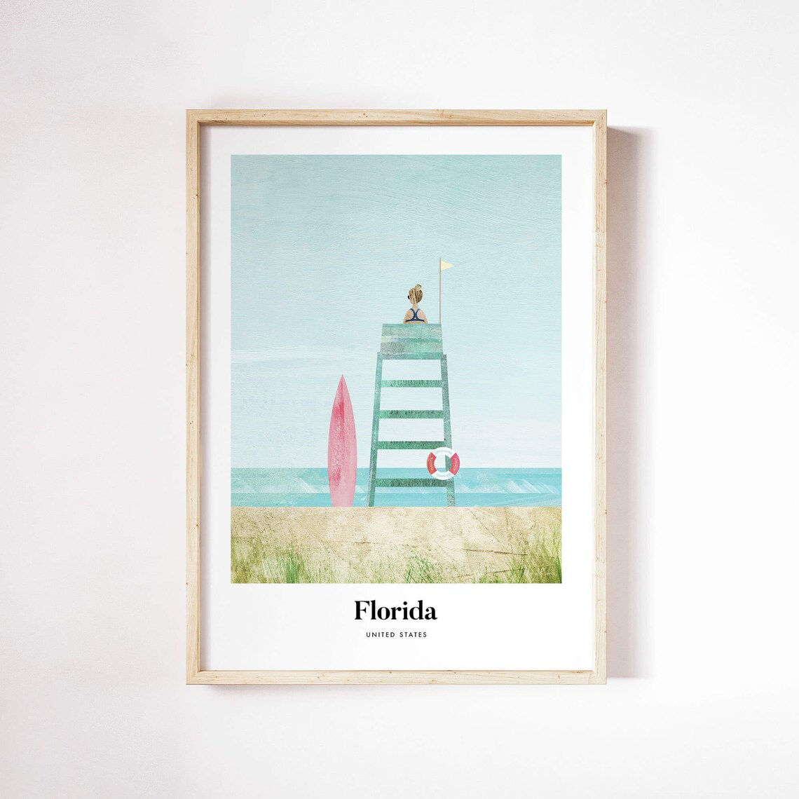 Florida Wall Art By Henry Rivers, Travel Poster