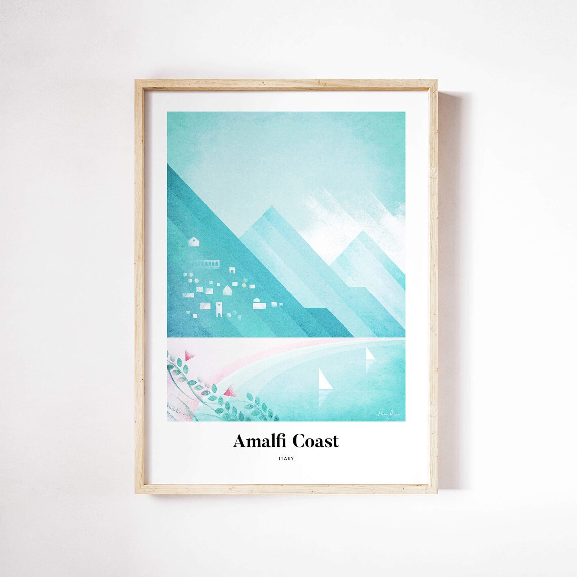 Amalfi Coast by Henry Rivers, Travel Poster