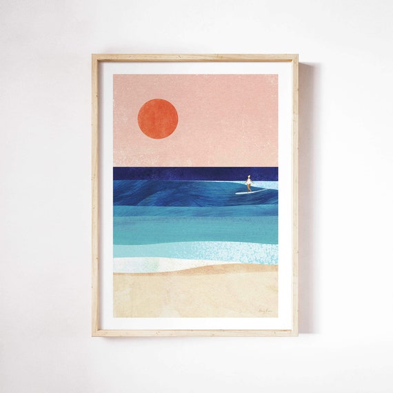 Surf Girl V by Henry Rivers Travel Poster