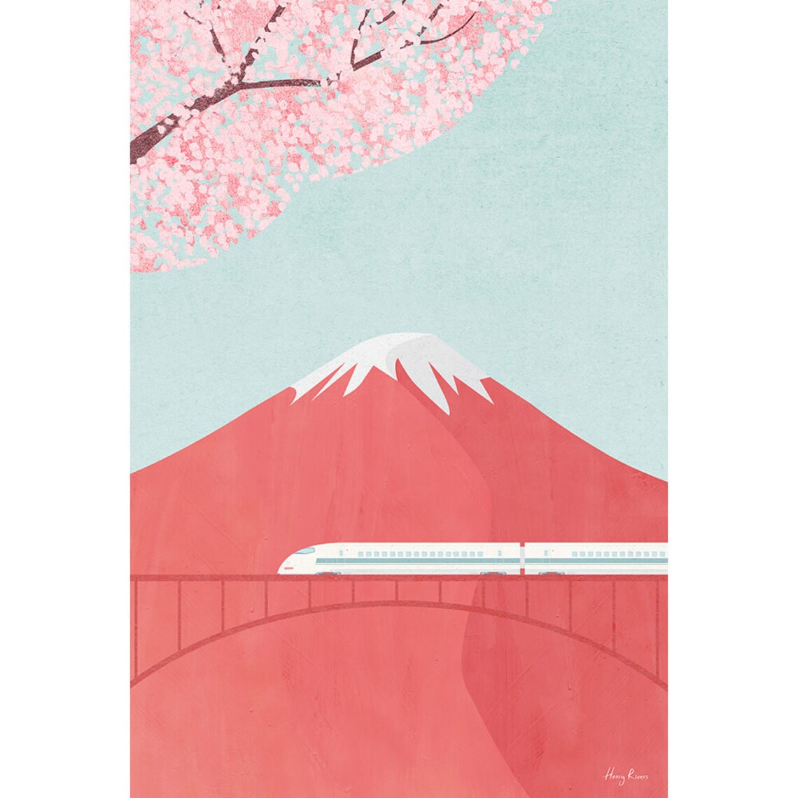 Mount Fuji by Henry Rivers, Japan Travel Poster - Image 3