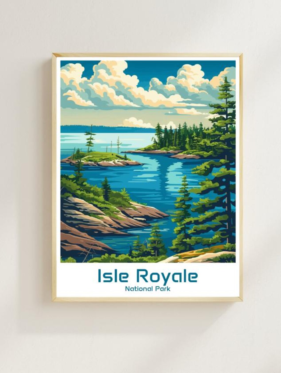 Isle Royale National Park Pine Shoreline Lake Superior Poster