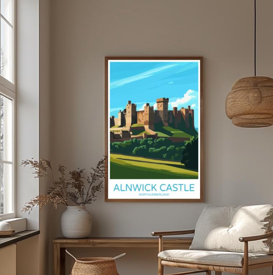Alnwick Castle Northumberland Historic English Fortress Poster - Image 4