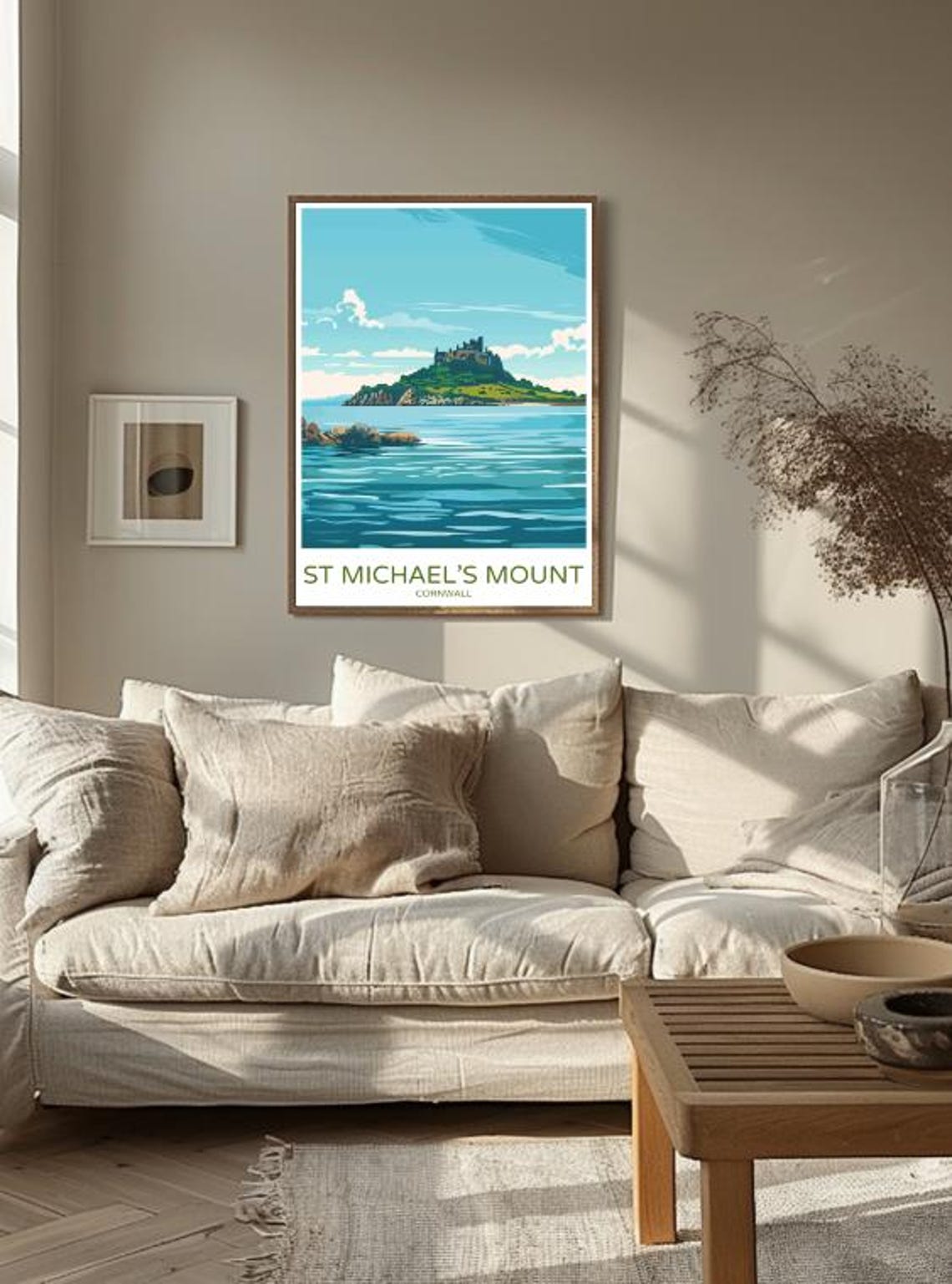St Michaels Mount Cornwall Tidal Island Castle Travel Poster - Image 2