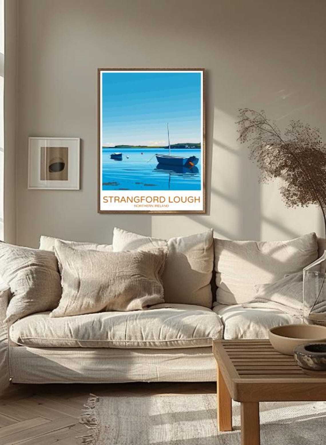 Strangford Lough Travel Poster Stunning Wall Art Of Northern Irelands Scenic Waterway Coastal Views Irish Travel Gift Nature Decor - Image 2