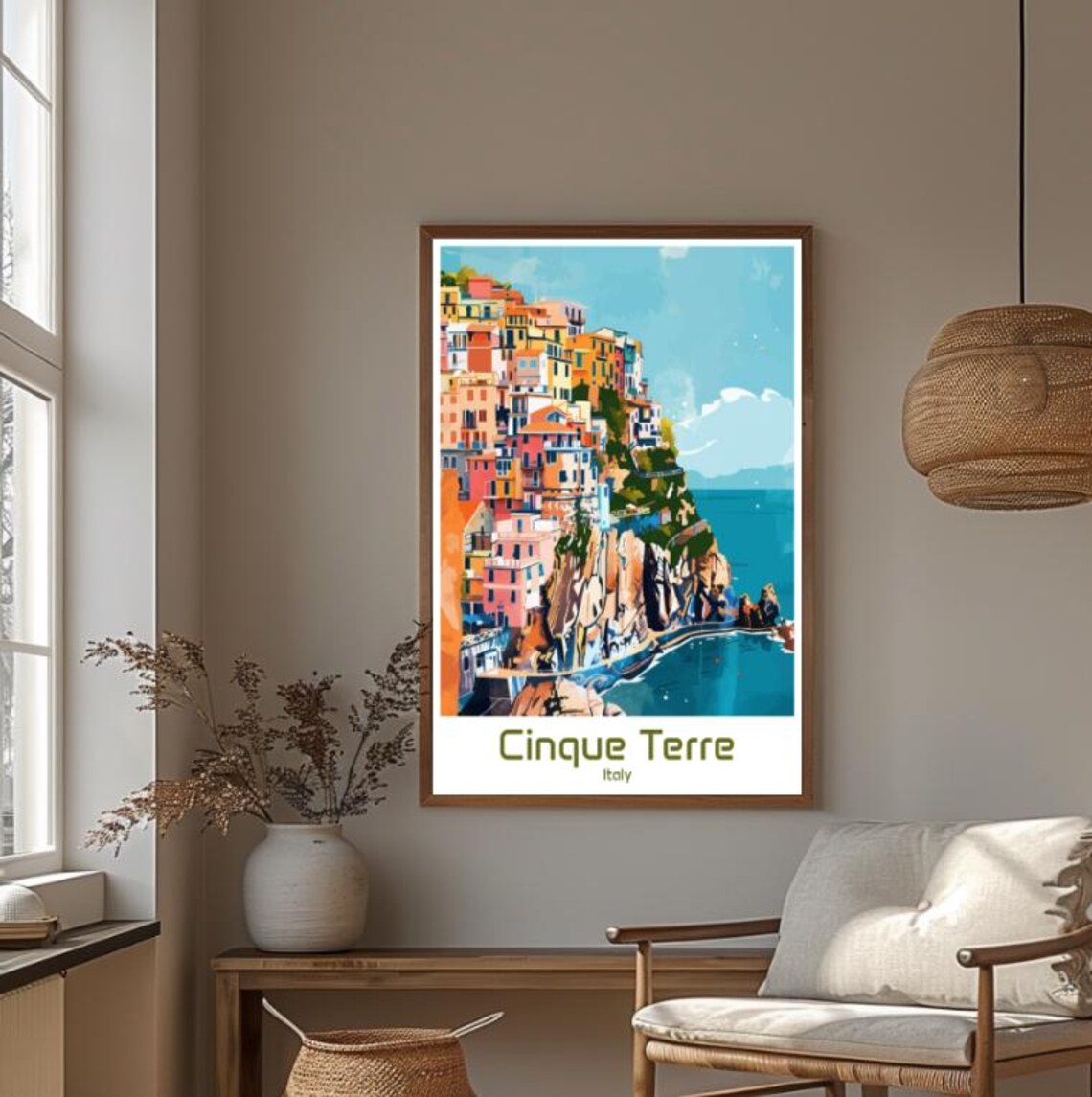 Cinque Terre Italy Colorful Cliffside Village Mediterranean Poster - Image 4