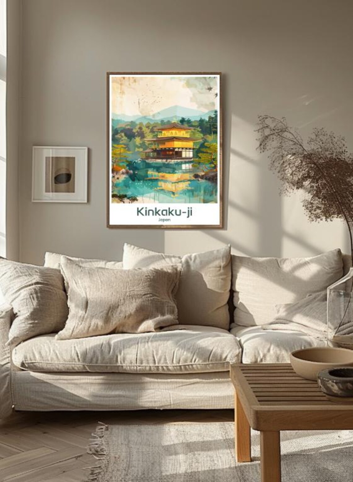 Kinkaku Ji Golden Pavilion Kyoto Reflected In A Tranquil Pond Poster - Image 3