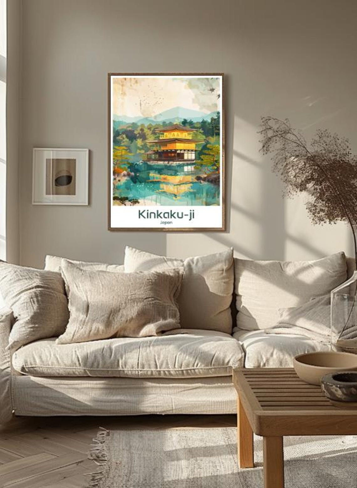 Kinkaku Ji Kyoto Japan Travel Postergolden Pavilion Wall Art Japanese Temple Landscape Print Kyoto Cultural Decor Zen Garden Artwork - Image 3