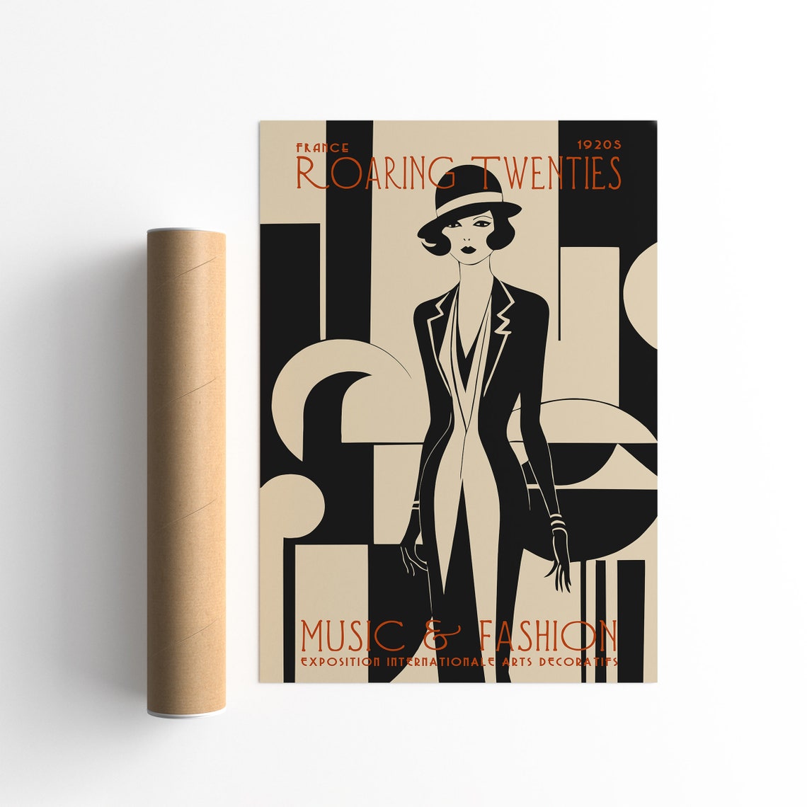 Roaring Twenties French Music Fashion Poster Vintage Art Deco Exposition Internationale Arts Decoratifs Wall Art 1920 Exposition Poster - Image 5