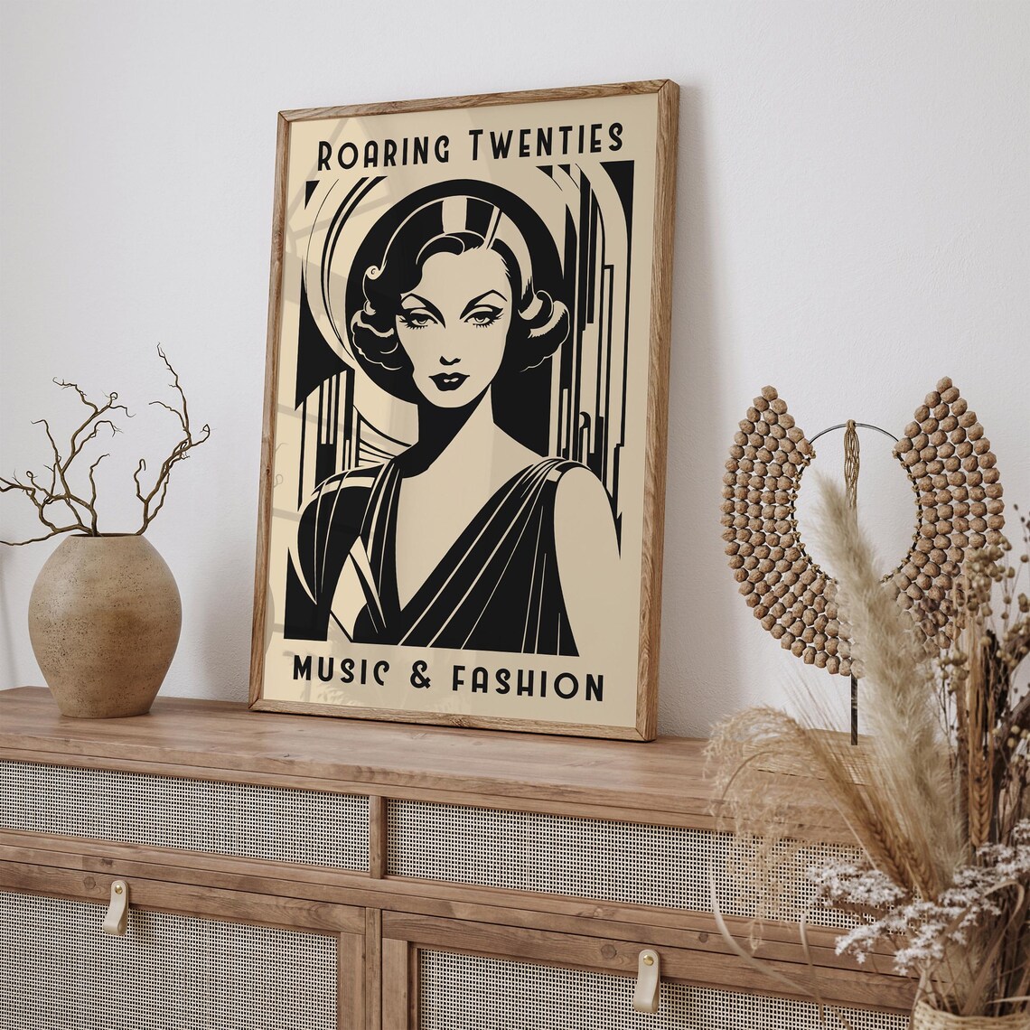 Roaring Twenties 1920s Flapper Woman Music Fashion Deco Poster - Image 6