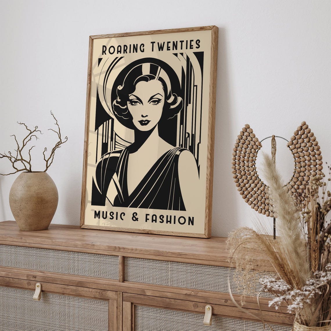 Roaring Twenties French Music Fashion Poster Vintage Art Deco Exhibitionwall Art 1920s Fashion Poster Airbnb Wall Decor - Image 6