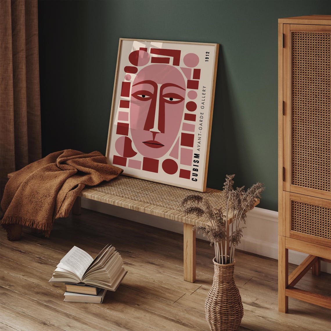 Timeless 1912 Cubism Avant Garde Gallery Geometric Face Poster - Image 5