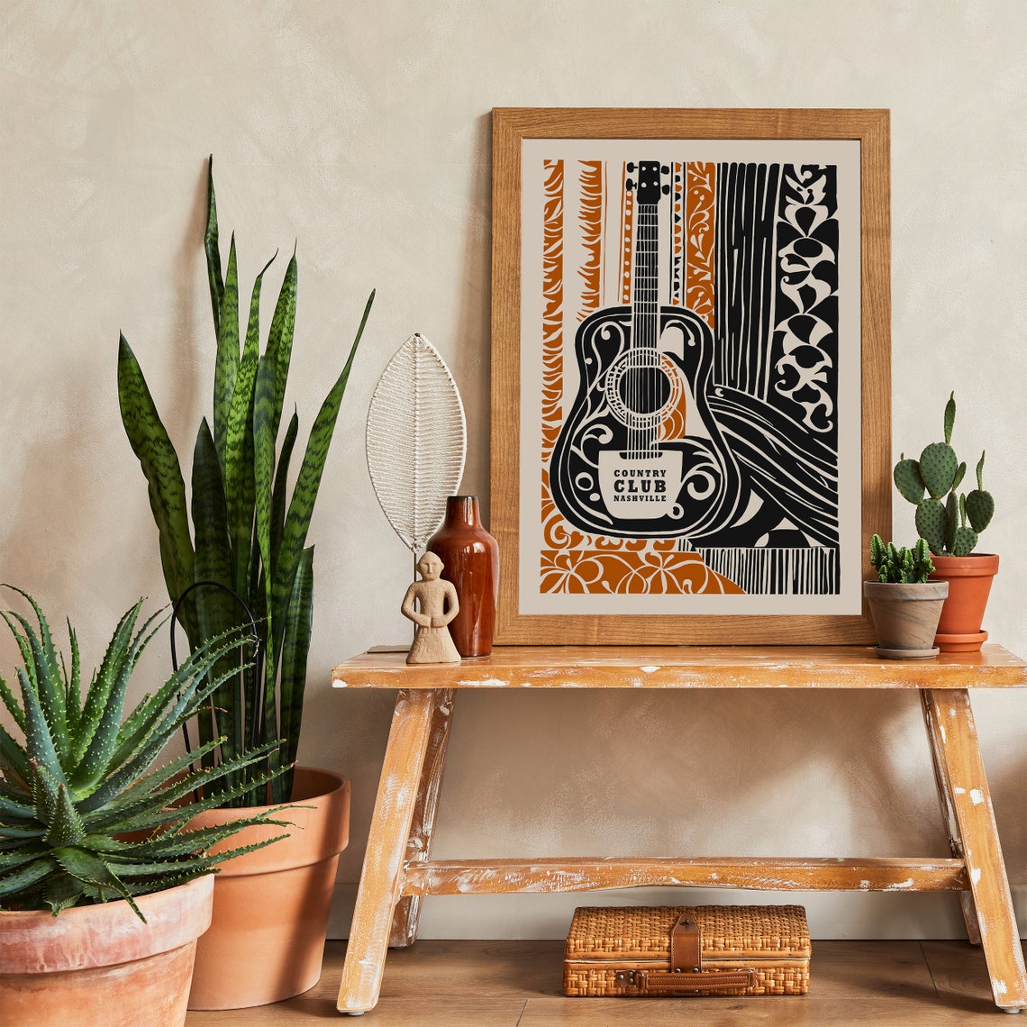 Nashville Country Club Print Music Poster Tennessee Travel Poster Western Wall Art Concert Poster Farmhouse Decor Country Music Fan - Image 2