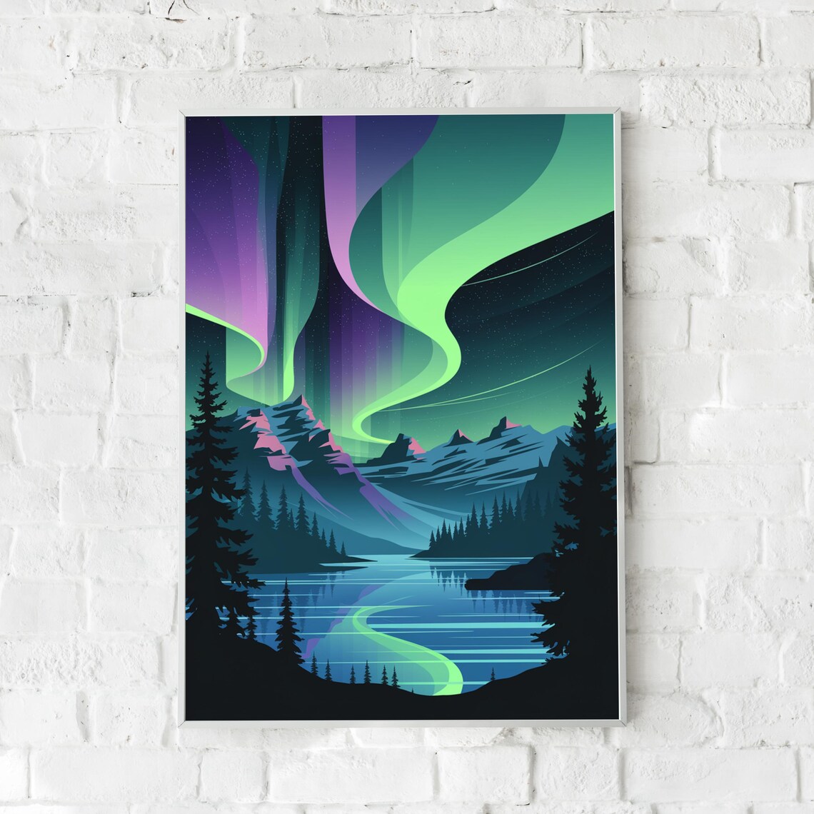 Northern Lights, Jasper National Park Art Print - Image 5