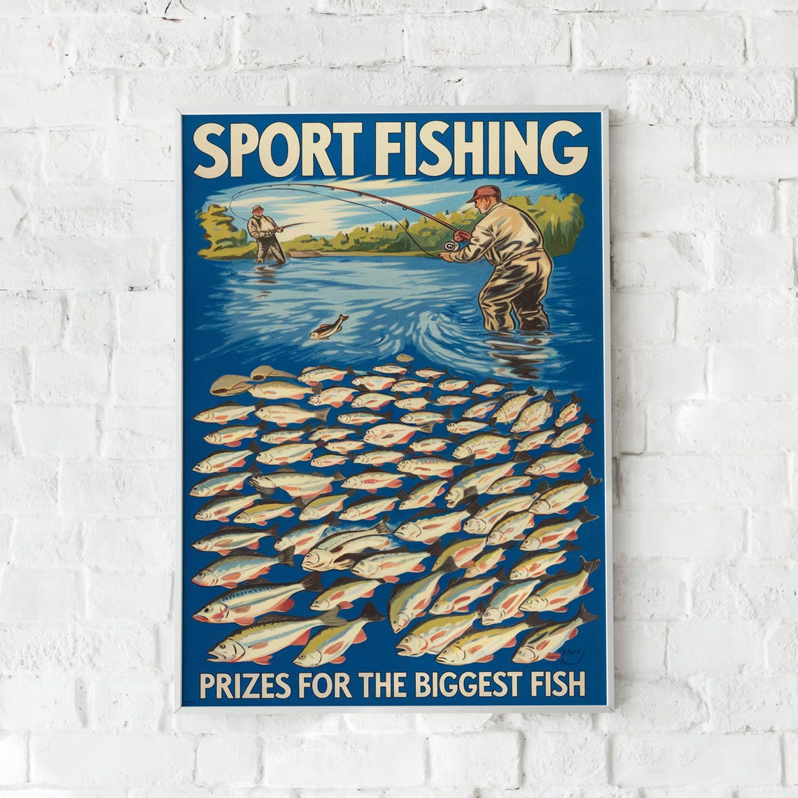 Vintage Sport Fishing - Retro Fisherman Poster - Image 5