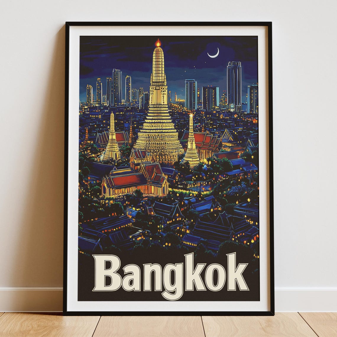 Bangkok City Print, Thailand Travel Poster - Image 5