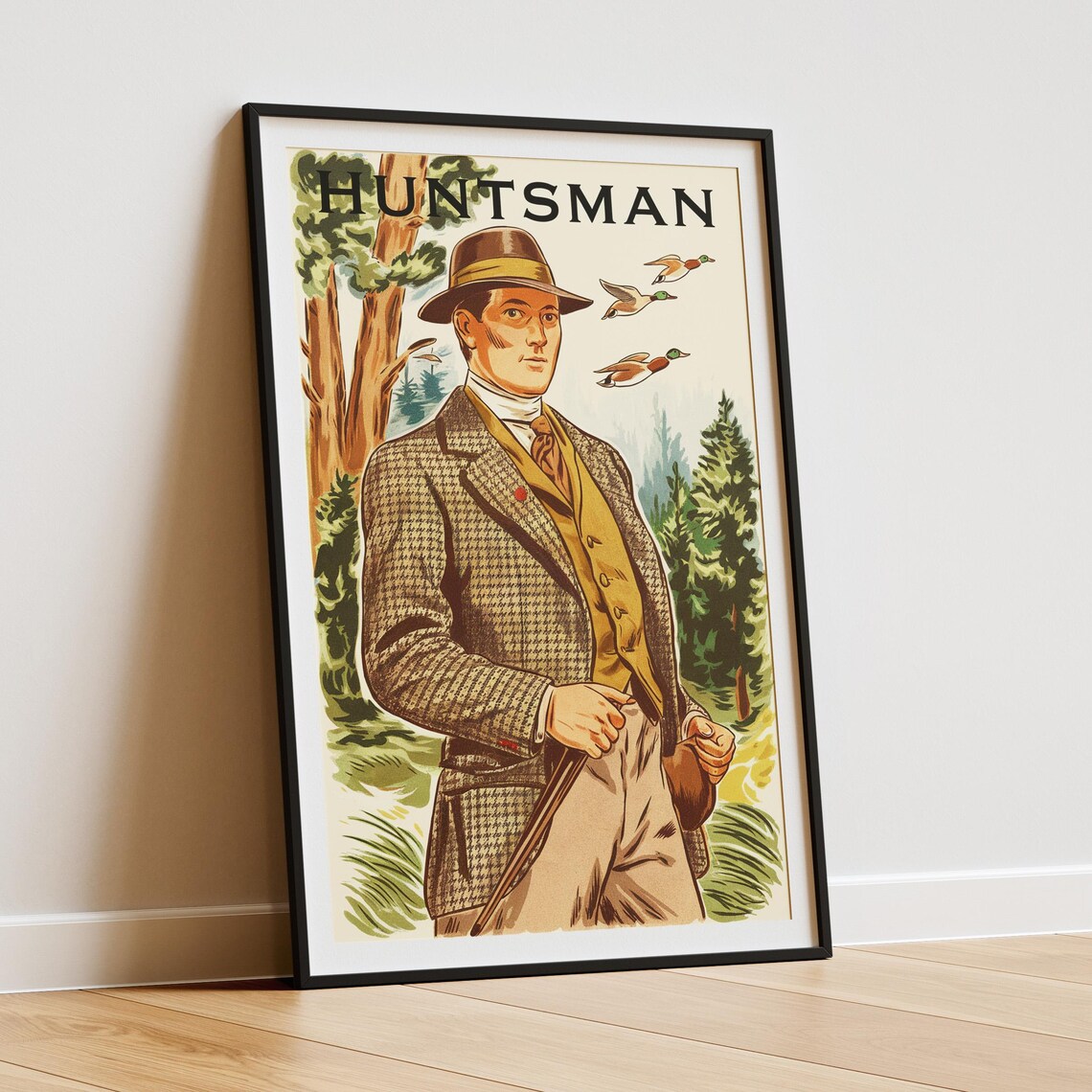 Classic British Hunting Scene - Vintage Poster - Image 3