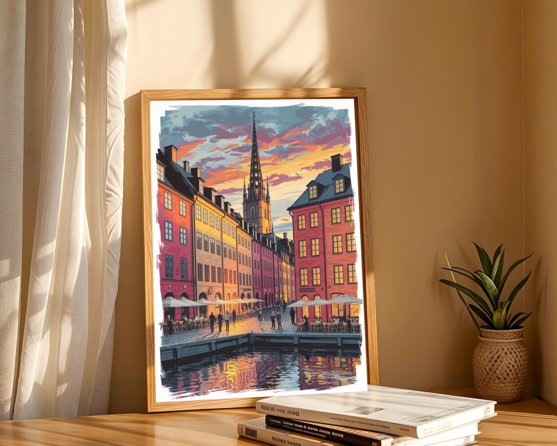Stockholm Old Town Gamla Stan - Travel Poster - Image 6