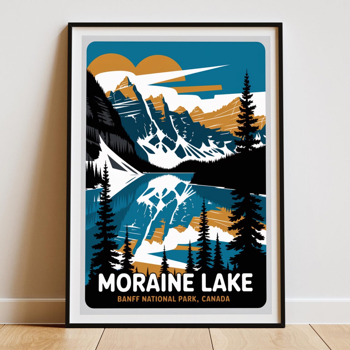 Moraine Lake Vintage Travel Poster, Banff National Park - Image 4