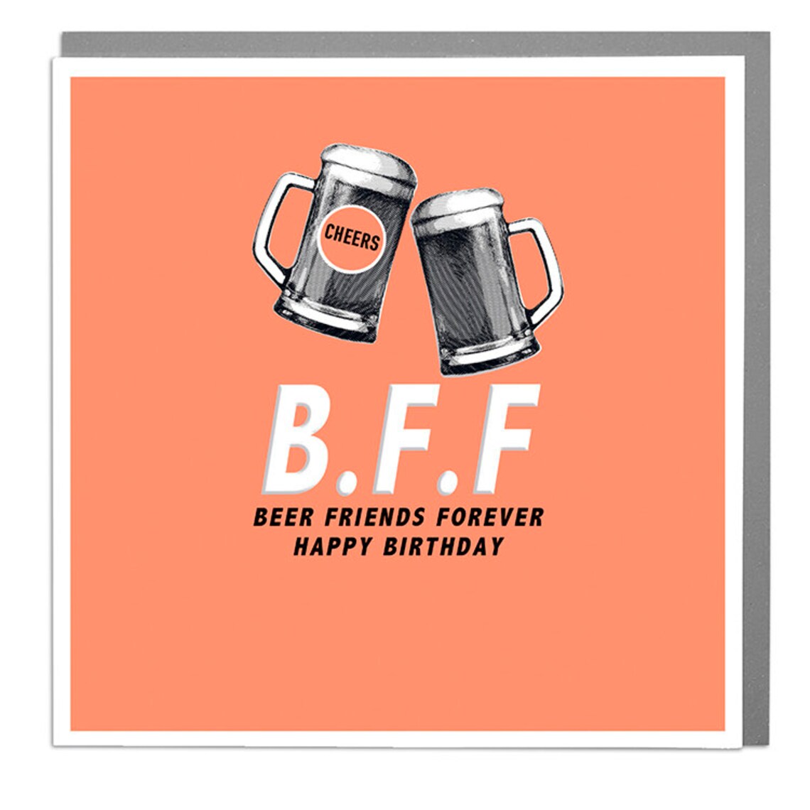 Happy Birthday Beer Friends Forever Birthday Card