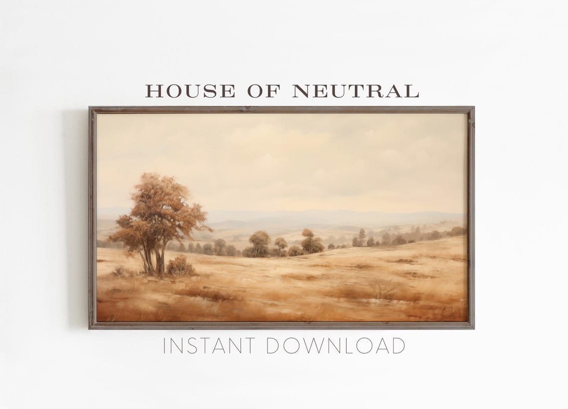 Frame Tv Art Fall Landscape Dark Moody Fall Tv Art Rustic Fall Vintage Autumn Field Autumn Fall Thanksgiving 169 Ratio Tv40