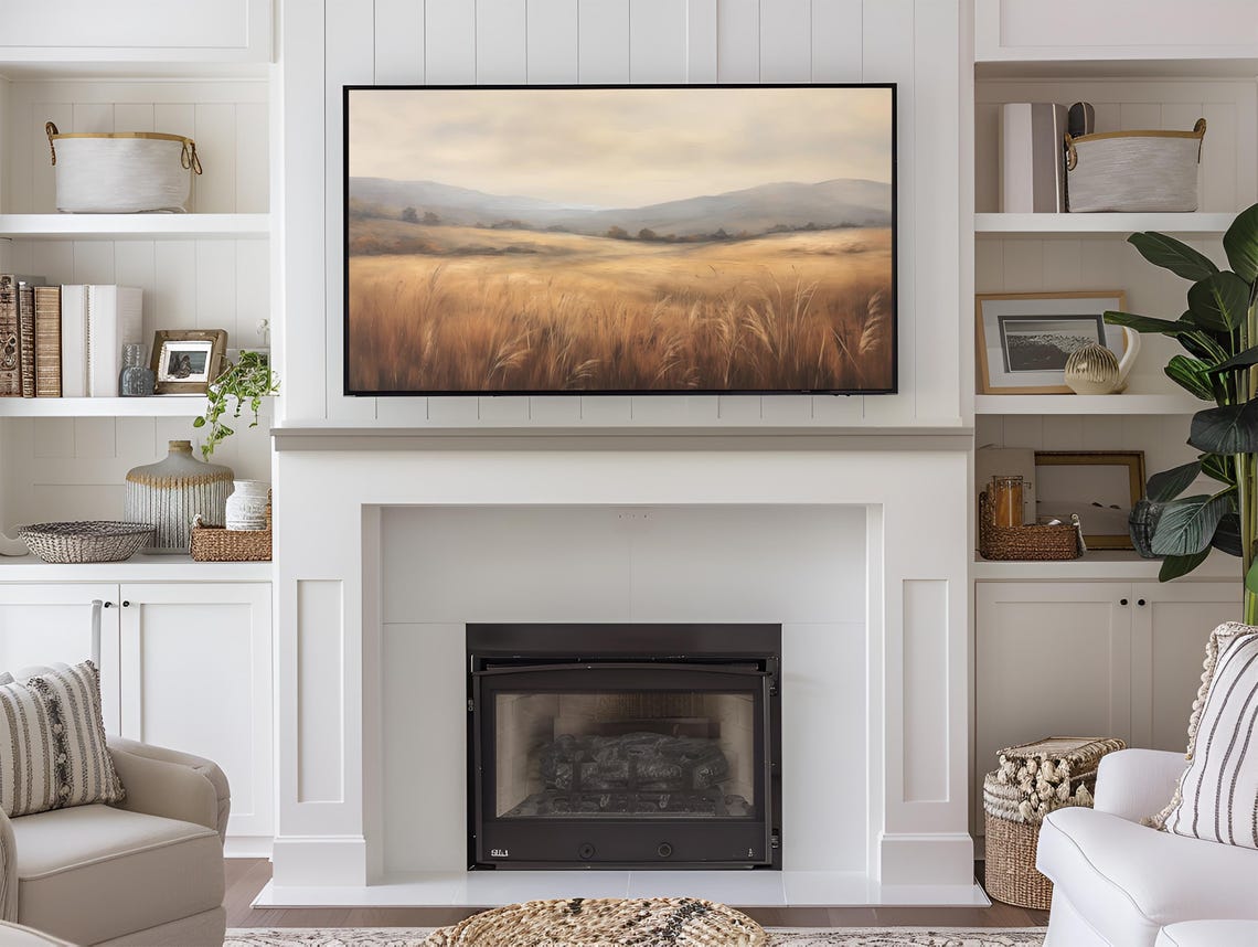 Frame Tv Art Fall Landscape Dark Moody Fall Tv Art Rustic Fall Vintage Autumn Field Autumn Fall Thanksgiving 169 Ratio Tv11 - Image 3