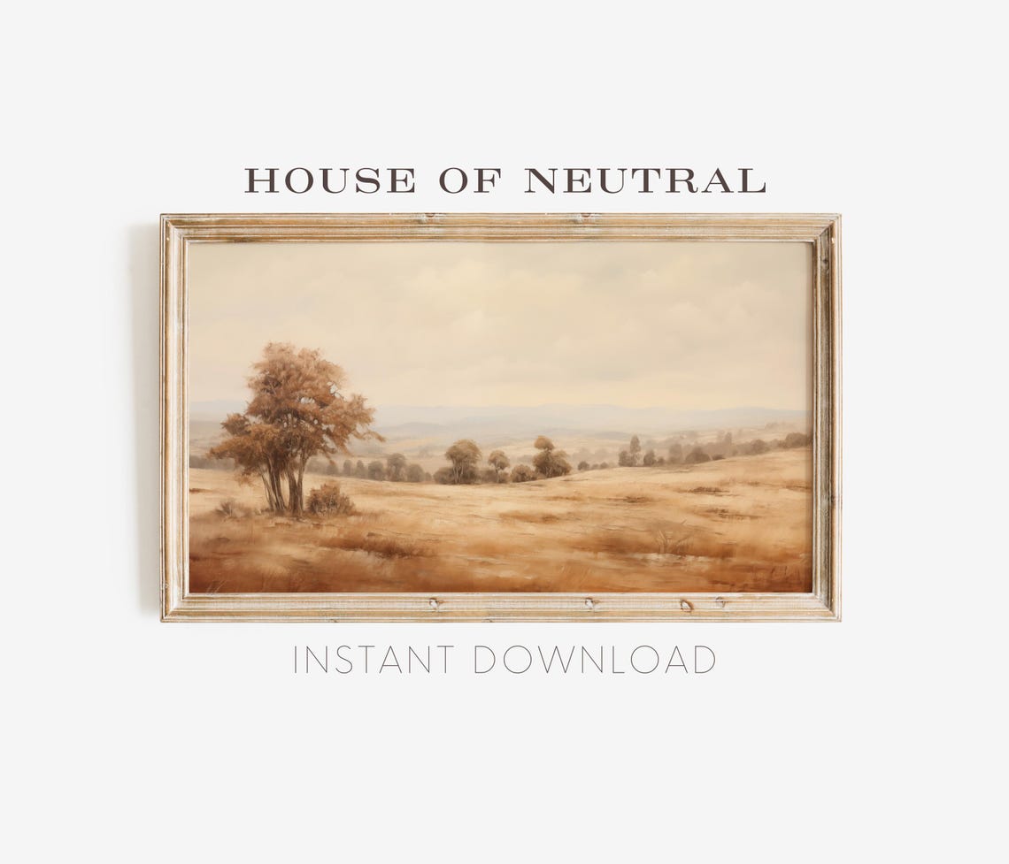 Frame Tv Art Fall Landscape Dark Moody Fall Tv Art Rustic Fall Vintage Autumn Field Autumn Fall Thanksgiving 169 Ratio Tv40 - Image 3