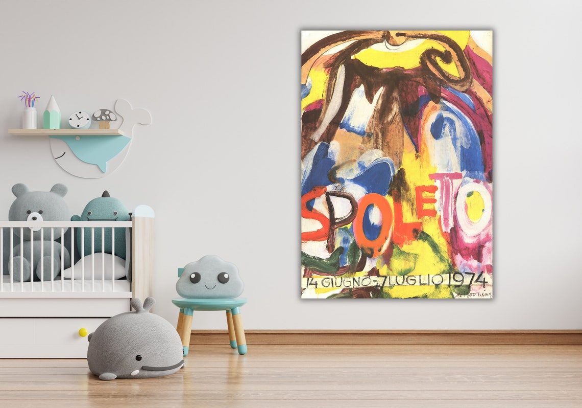Willem De Kooning Spoleto 1974 Colorful Festival Abstract Poster - Image 3