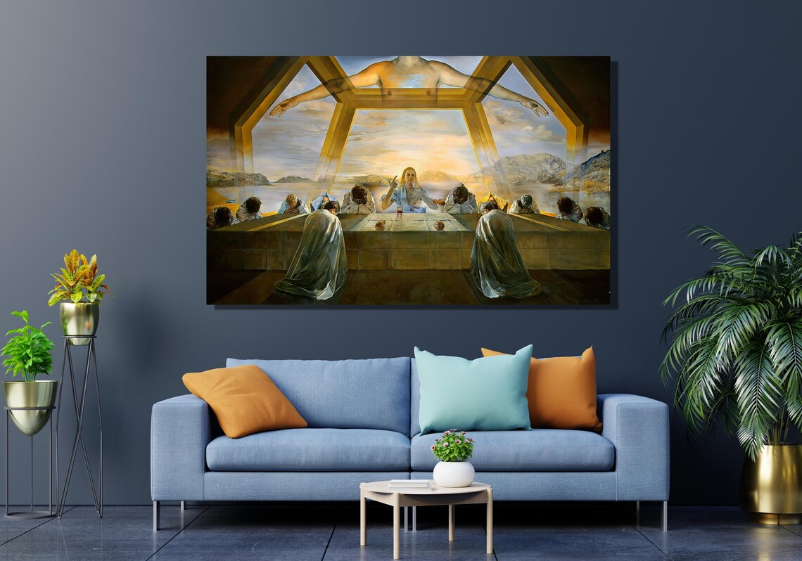 Salvador Dali The Sacrament Of The Last Supper Surreal Art Poster - Image 2