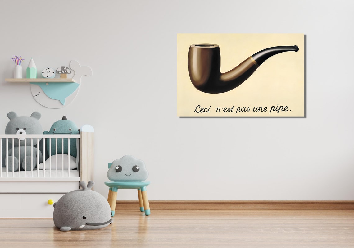 Rene Magritte Ceci N'est Pas Une Pipe Iconic Surrealist Poster - Image 3