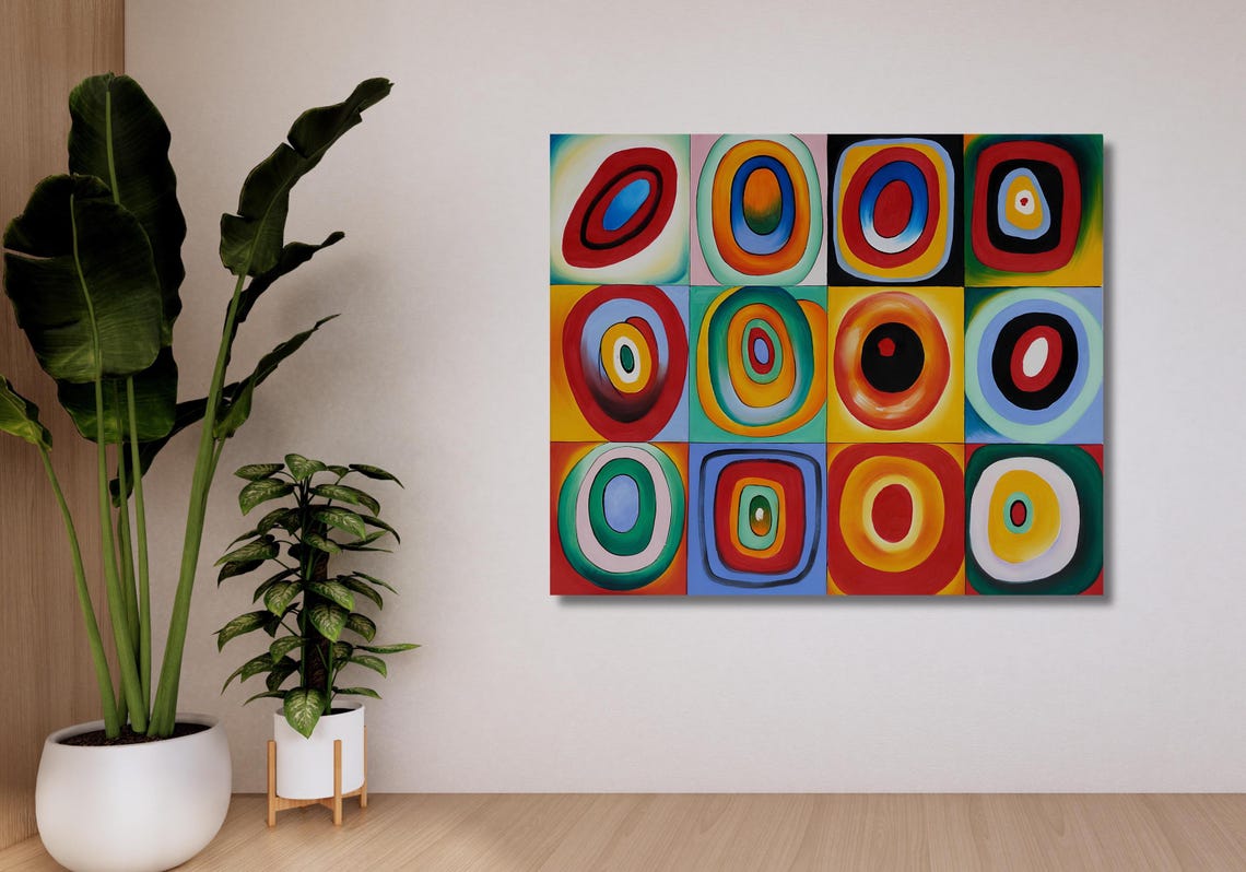Wassily Kandinsky Concentric Circles Color Study Abstract Art Poster - Image 2