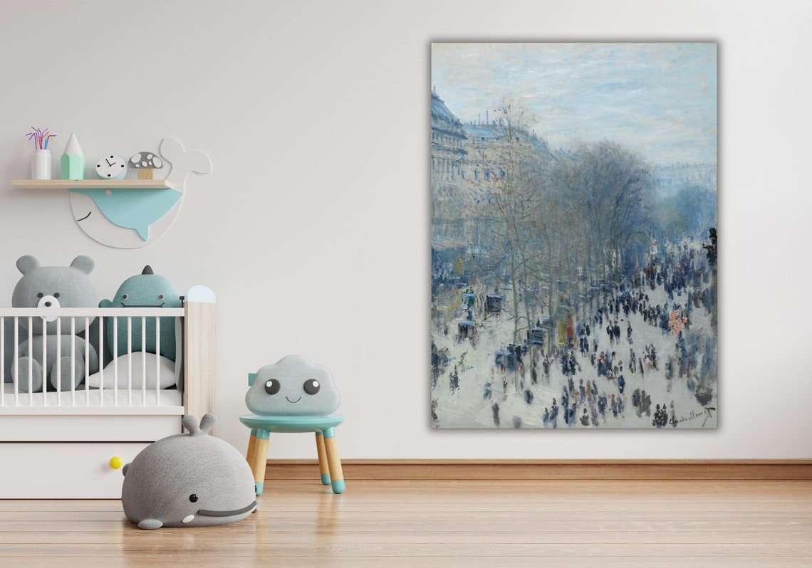 Claude Monet Boulevard des Capucines Snow Paris Winter Poster - Image 3