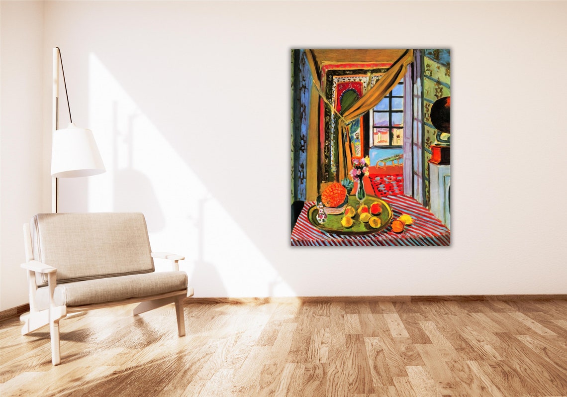Henri Matisse Colorful Interior Fruit Window Fauvist Art Poster - Image 3