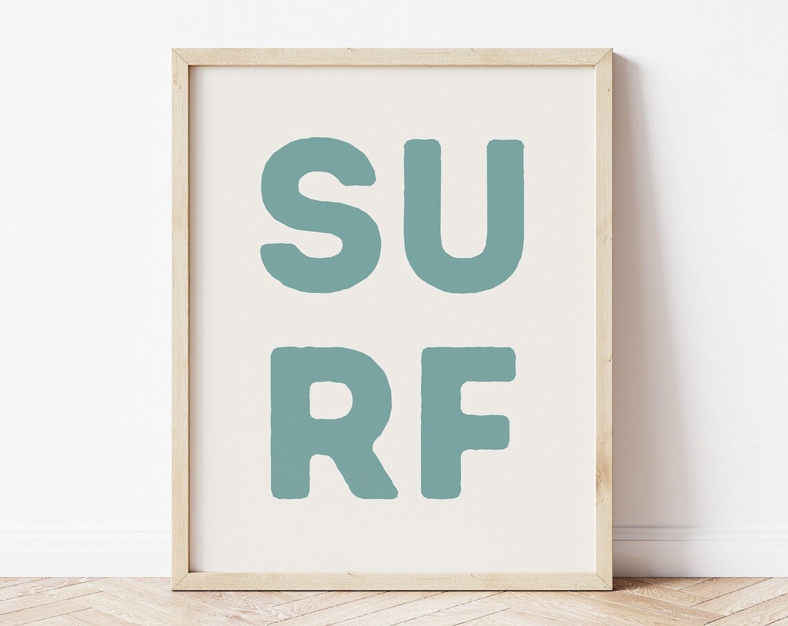 Surf Nursery Wall Art, Coastal Boy Room Decor