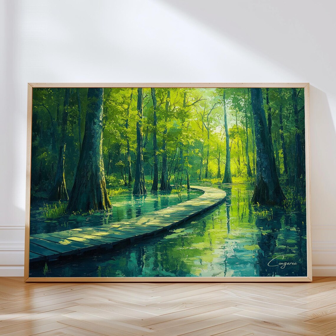 Congaree National Park Horizontal Travel Poster