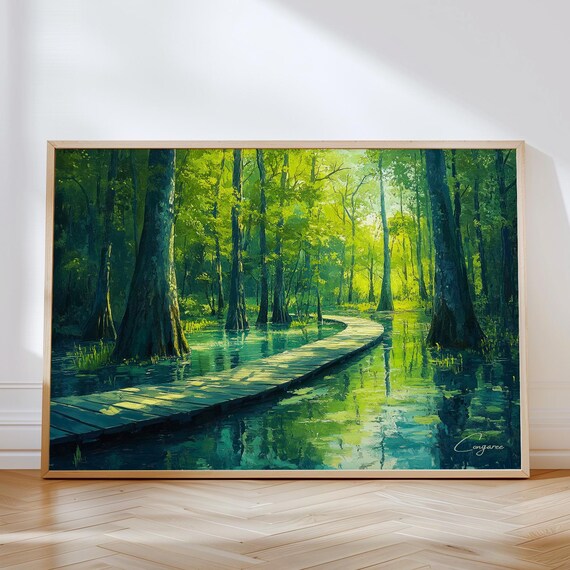 Congaree National Park Horizontal Travel Poster