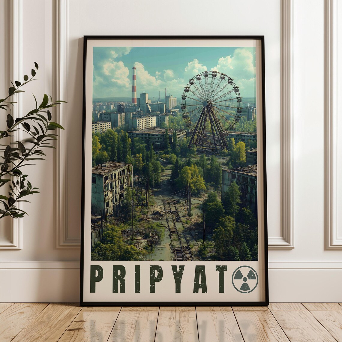 Pripyat Travel Poster, Ukraine Wall Art Print