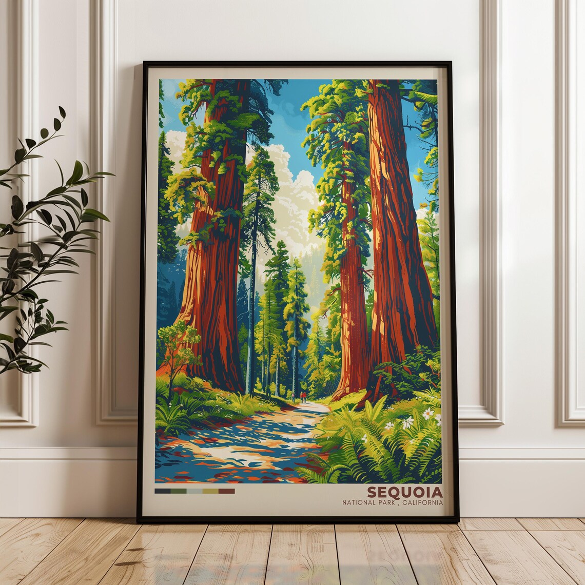 Sequoia National Park Travel Poster, United States