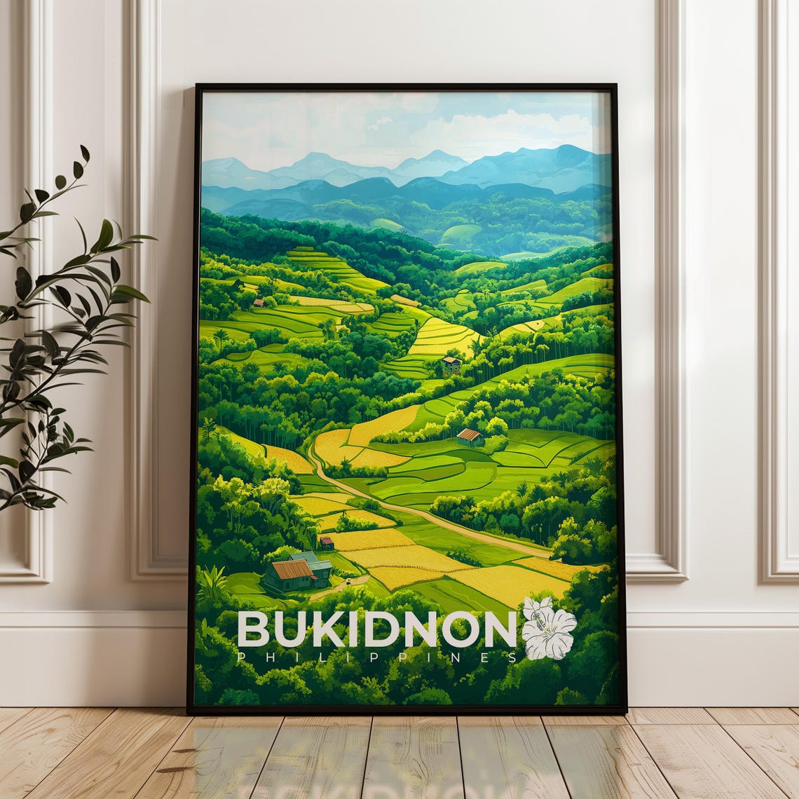 Bukidnon Philippines - Tropical Travel Poster
